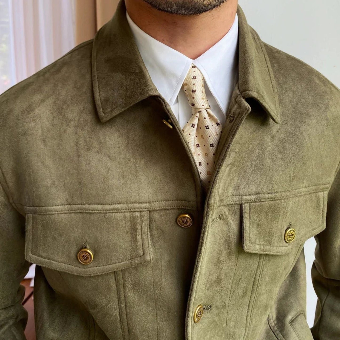 The Cortina Suede Lapel Jacket