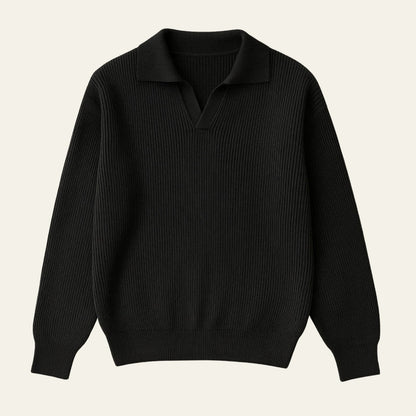 The Lugano V-Neck Knit Sweater Polo
