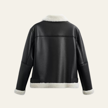 The Turin Faux Shearling Aviator Jacket