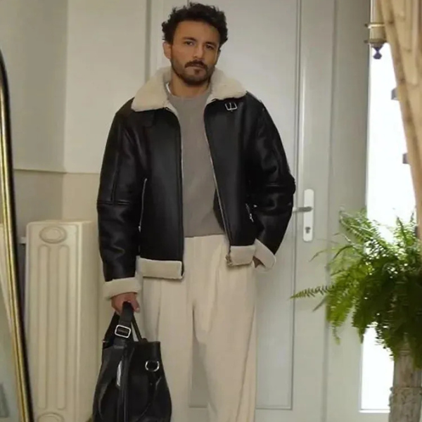 The Turin Faux Shearling Aviator Jacket