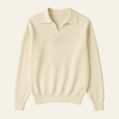 The Lugano V-Neck Knit Sweater Polo