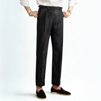 The Tuscany Linen Pleated Trousers