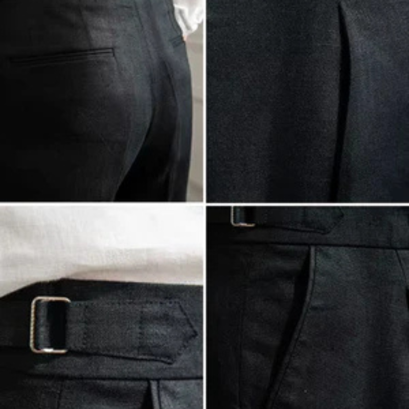 The Tuscany Linen Pleated Trousers