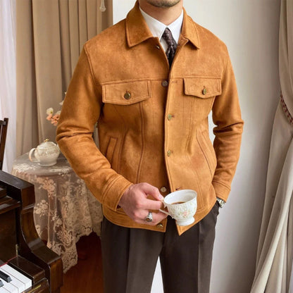 The Cortina Suede Lapel Jacket