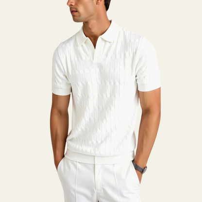 The Portofino Textured Knit Polo