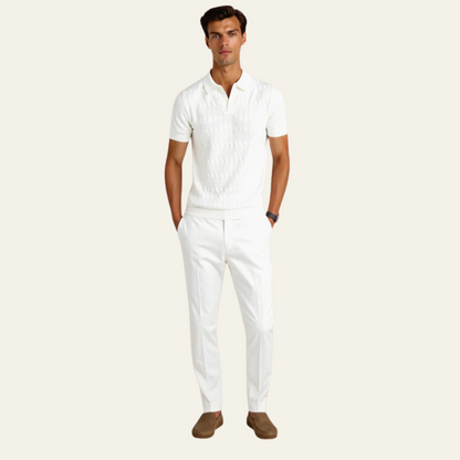The Portofino Textured Knit Polo