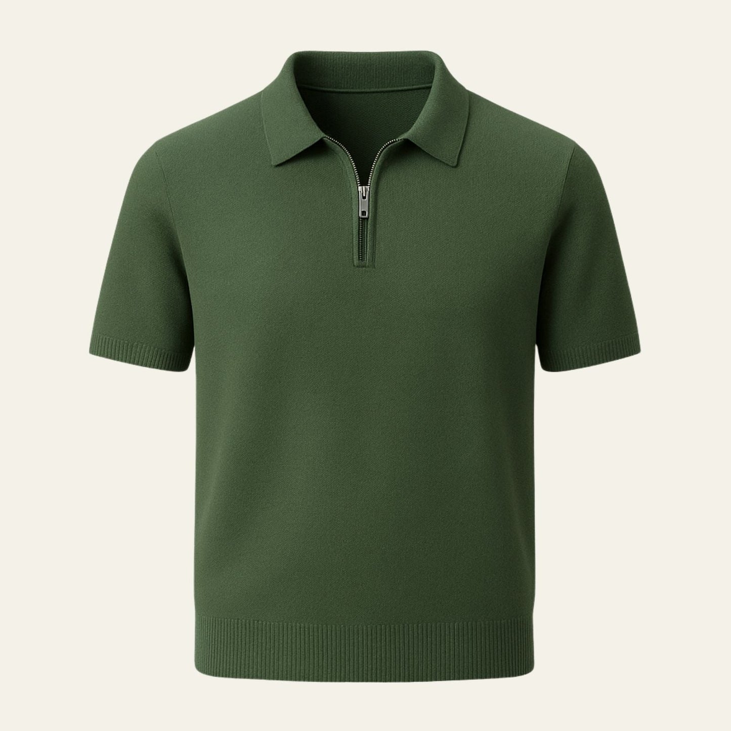 The Marbella Quarter Zip Knit Polo