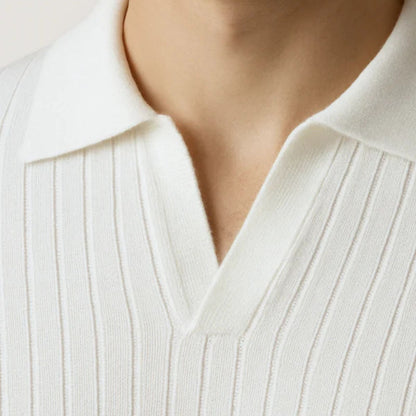 The Lucerne Ribbed Knit Polo