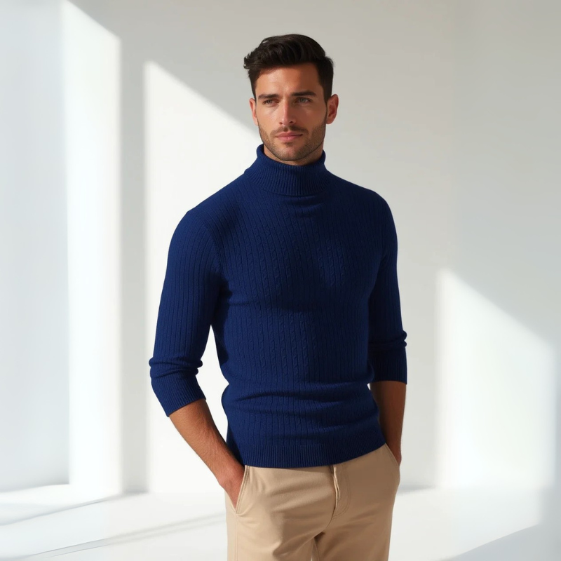 The Monaco Ribbed Knit Turtleneck