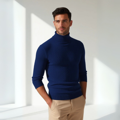 The Monaco Ribbed Knit Turtleneck