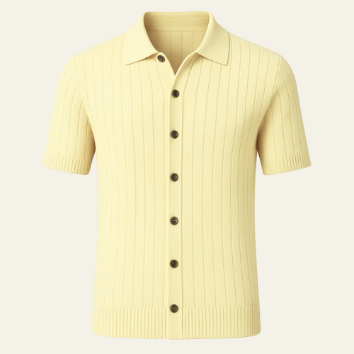 The Capri Lemon Knit Polo
