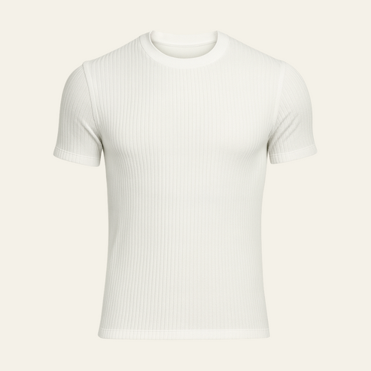 The Ravello Ribbed Cotton T-Shirt