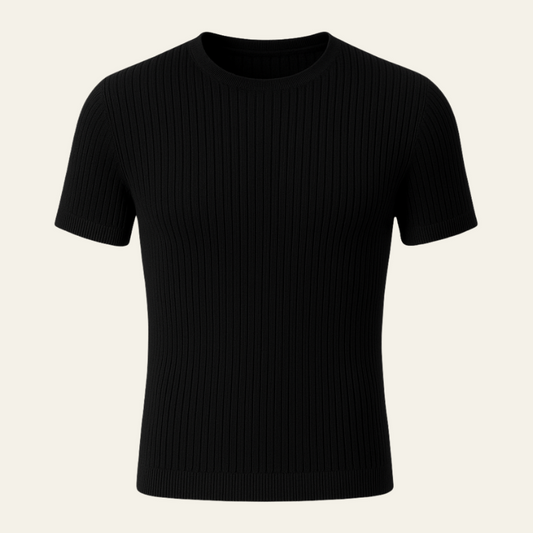 The Ravello Ribbed Cotton T-Shirt