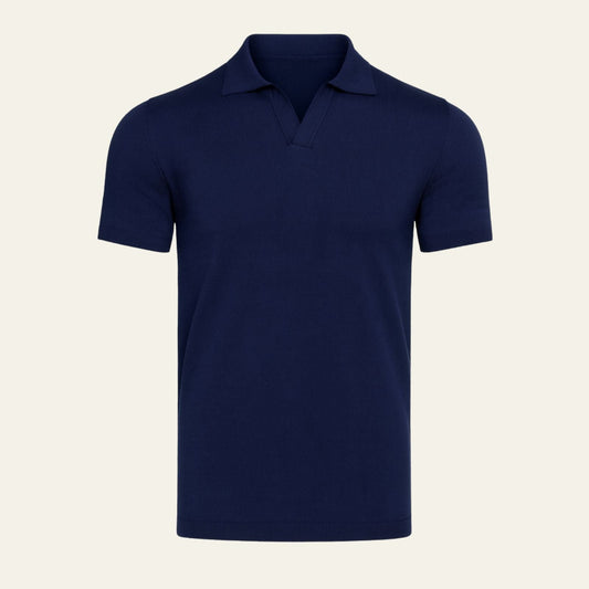 The Verona Cotton V-Collar Polo