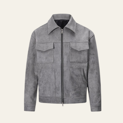 The Vienna Utility Suede Field Jacket