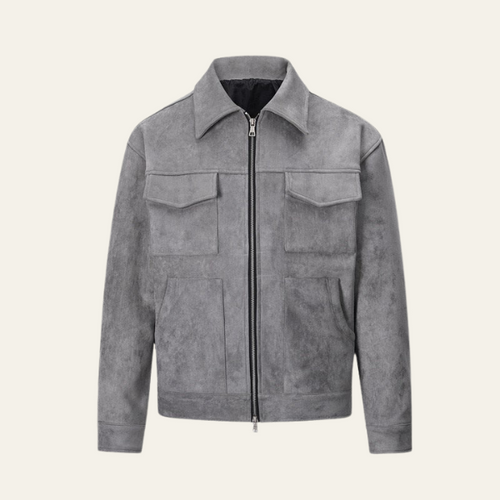 The Vienna Utility Suede Field Jacket